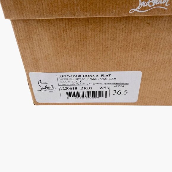 Christian Louboutin Arpoador Sneakers Black Suede Size 36.5 US 6.5 Women's - Picture 15 of 15